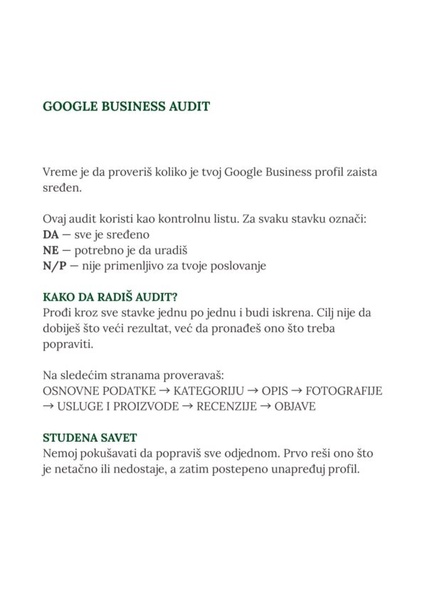 GOOGLE BUSINESS STARTER KIT (4) Google Business Starter Kit